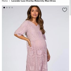 NWT Pinkblush lace overlay maternity dress 💛
